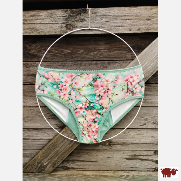 Tymoszku - Premium Menstruationstrusser i bomuld &amp; bambus, FIGI, S� H�ndsyet | �bleblomst