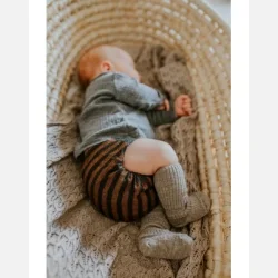 Puppi - Cover til genanvendelige stofbleer i bld merinould Bee Wild