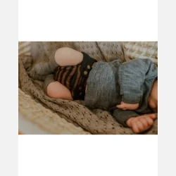 Puppi - Cover til genanvendelige stofbleer i bld merinould Bee Wild