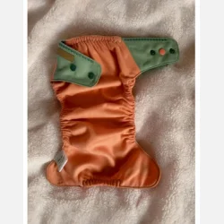 Puppi - Cover til genanvendelige stofbleer i bld merinould Melon