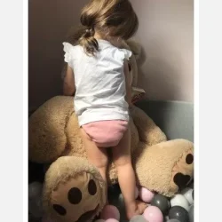 Puppi - Cover til genanvendelige stofbleer i bld merinould Peony