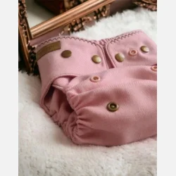 Puppi - Cover til genanvendelige stofbleer i bld merinould Peony