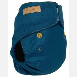 Puppi - Cover til genanvendelige stofbleer i bld merinould Royal Blue