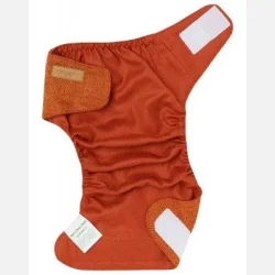 Puppi - Cover til genanvendelige stofbleer i bld merinould Rusty Fox