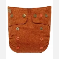 Puppi - Cover til genanvendelige stofbleer i bld merinould Rusty Fox