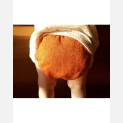 Puppi - Cover til genanvendelige stofbleer i bld merinould Rusty Fox