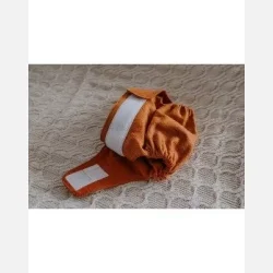 Puppi - Cover til genanvendelige stofbleer i bld merinould Rusty Fox