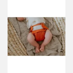 Puppi - Cover til genanvendelige stofbleer i bld merinould Rusty Fox