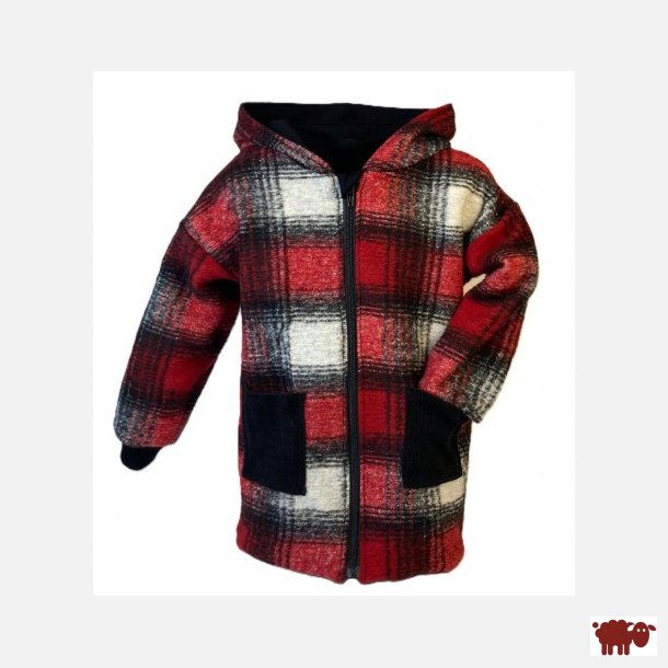 Ty.Bles - Unik designer brnejakke i 2 lags 100% merinould- 110 cm / 5 r