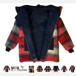 Ty.Bles - Unik designer brnejakke i 2 lags 100% merinould- 110 cm / 5 r